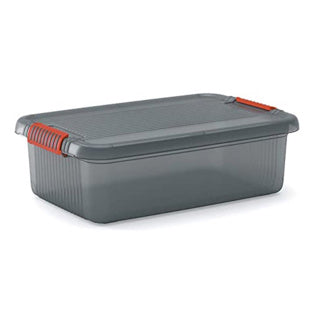 Kis k klink opbergbox m met deksel 28 l transparant