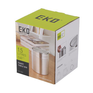 Eko tafelafvalbak fandy 1,5l - zilver