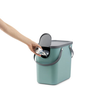 Rotho albula afvalscheidingsprullenbak 25l mistletoe groen