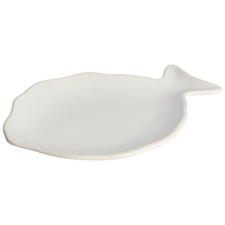 Gusta bordje vis 21,5 x 15,2 cm wit | 2 stuks