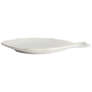 Gusta bordje vis 21,5 x 15,2 cm wit | 2 stuks