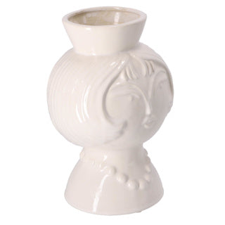 Gusta vaas met gezicht ø16 5x23,5cm | 3 stuks