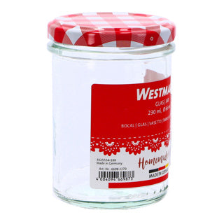 Westmark glazen jampot 230 ml 6.6 cm