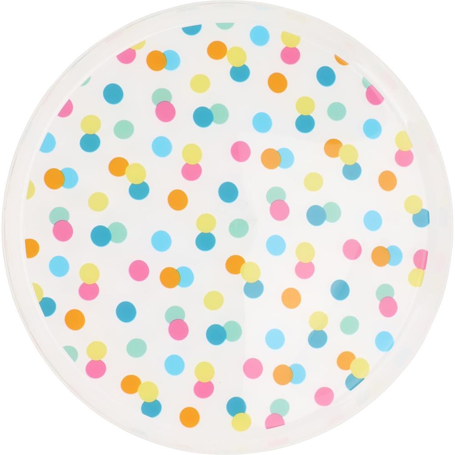 Excellent houseware bordjes met stippen 22,5cm, 4st.