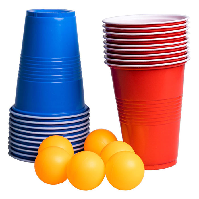 Clownspellen beer pong 20 bekers 6 ballen