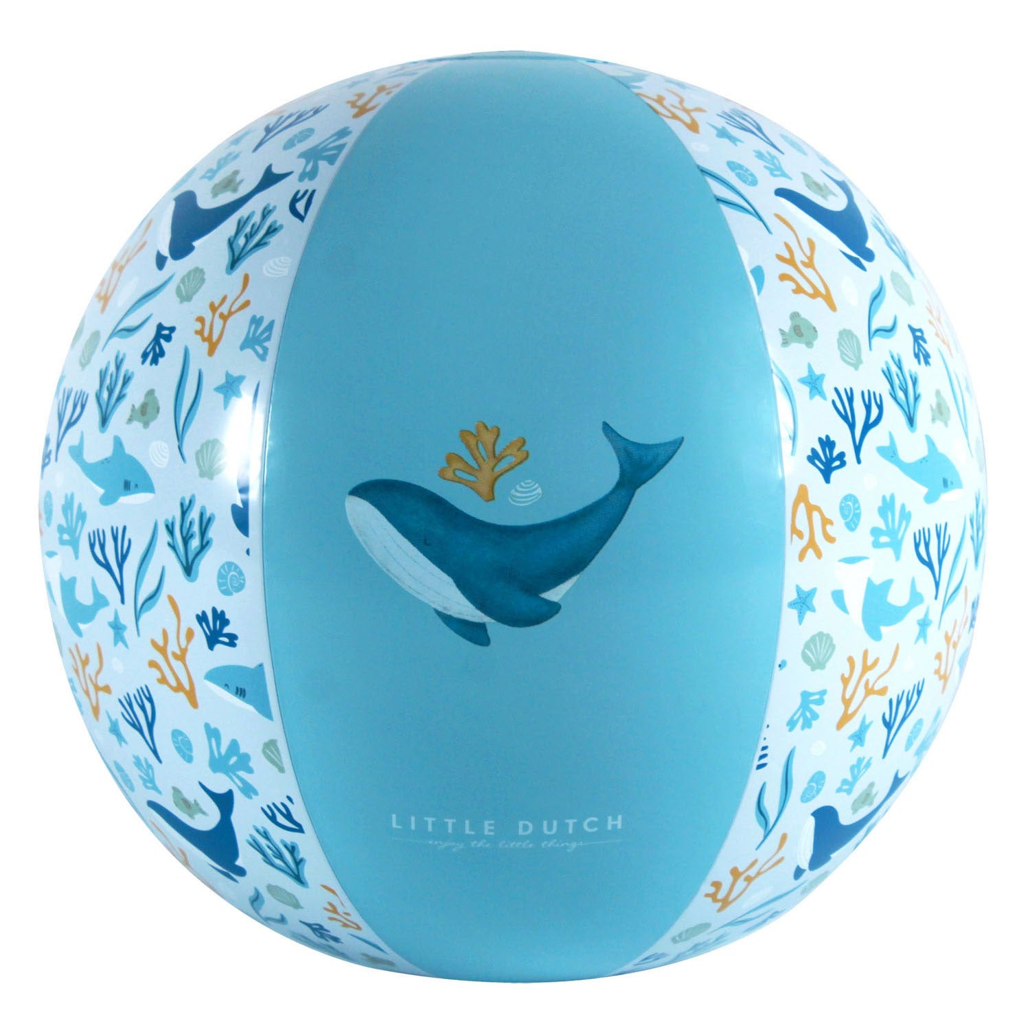 Little Dutch ocean dream strandbal blauw, 35cm
