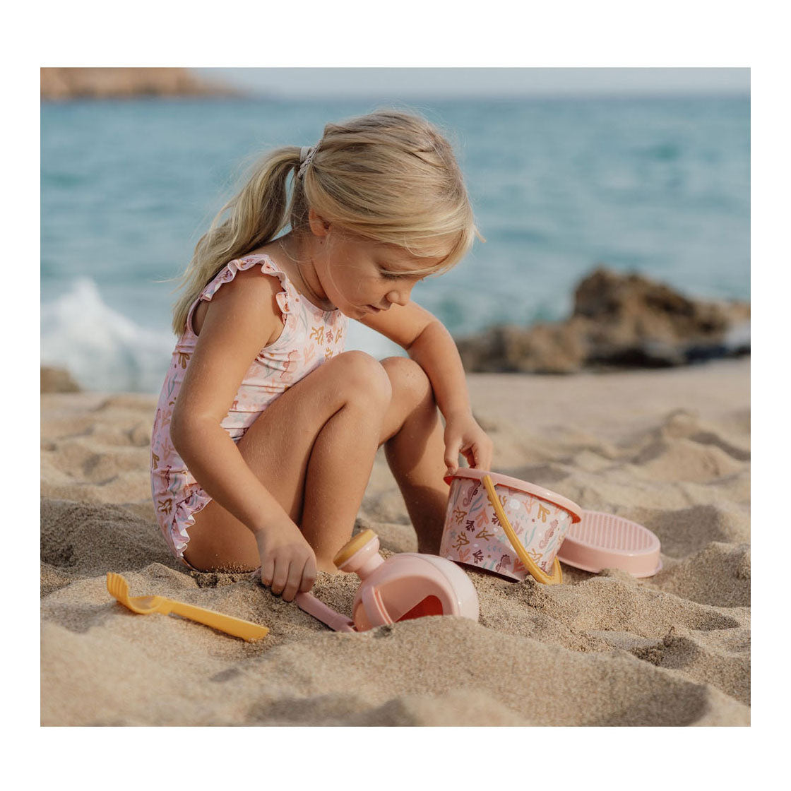 Little dutch ocean dreams roze strandset, 5dlg.