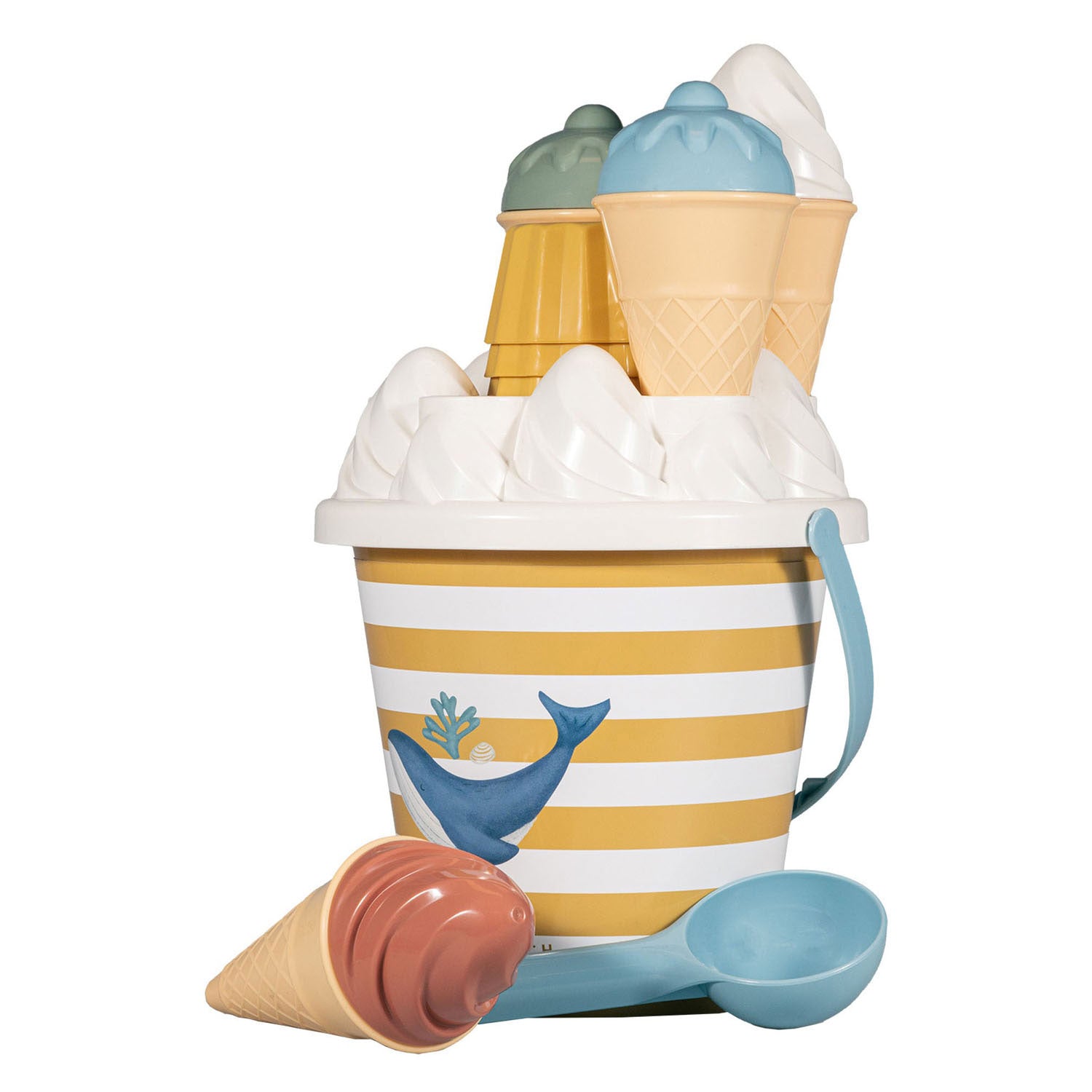 Little Dutch Ocean Dreams blauw ijsjes emmerset, 14dlg.