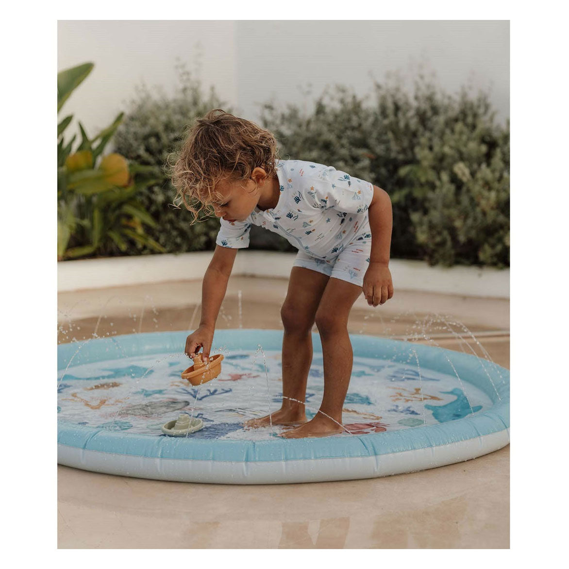 Little Dutch Ocean Dreams waterspeelmat blauw, 150cm