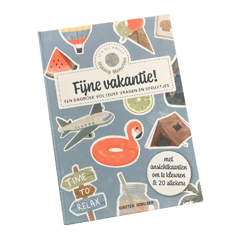 Buitenspelen en herinneringen maken vakantieboek