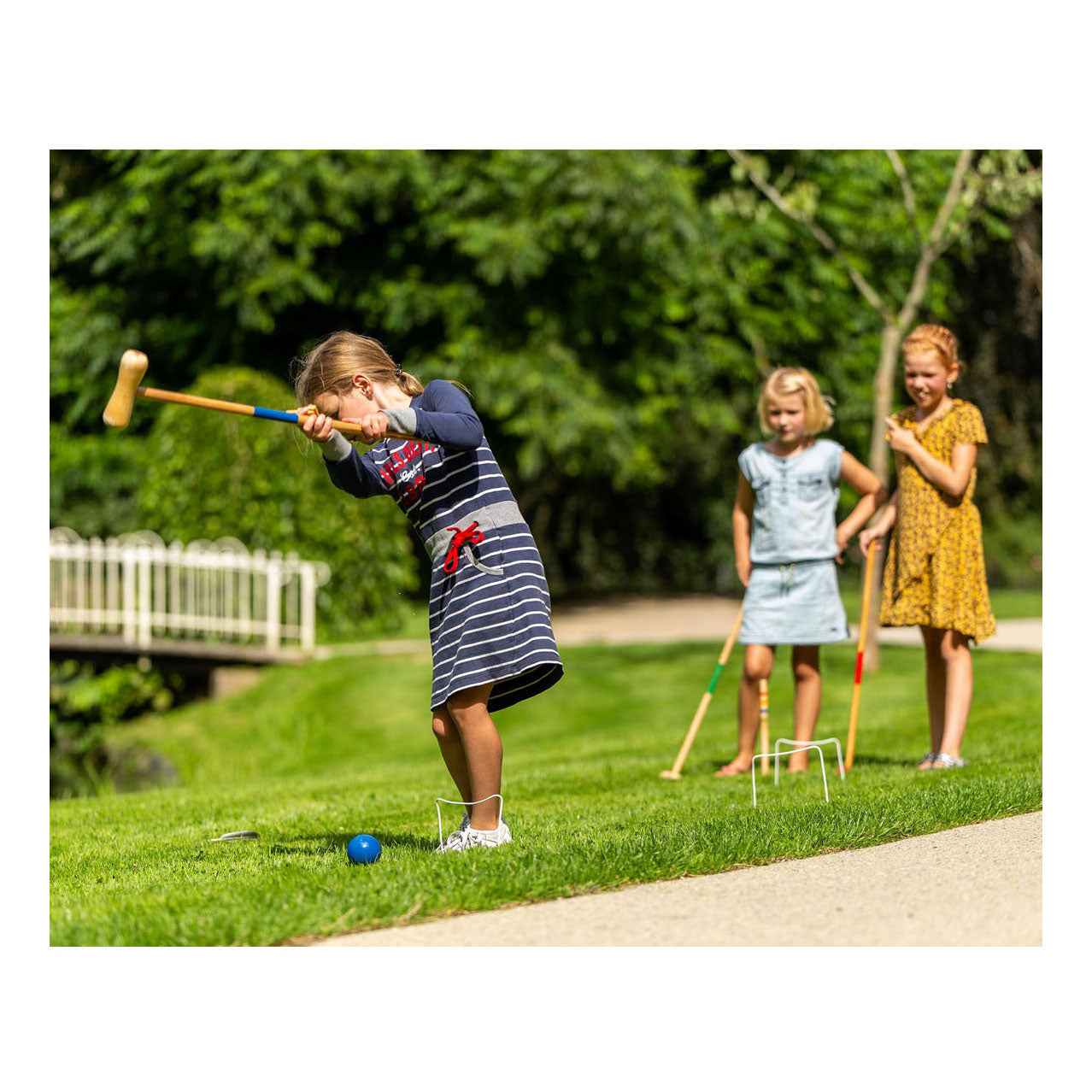 Buitenspeel houten croquet