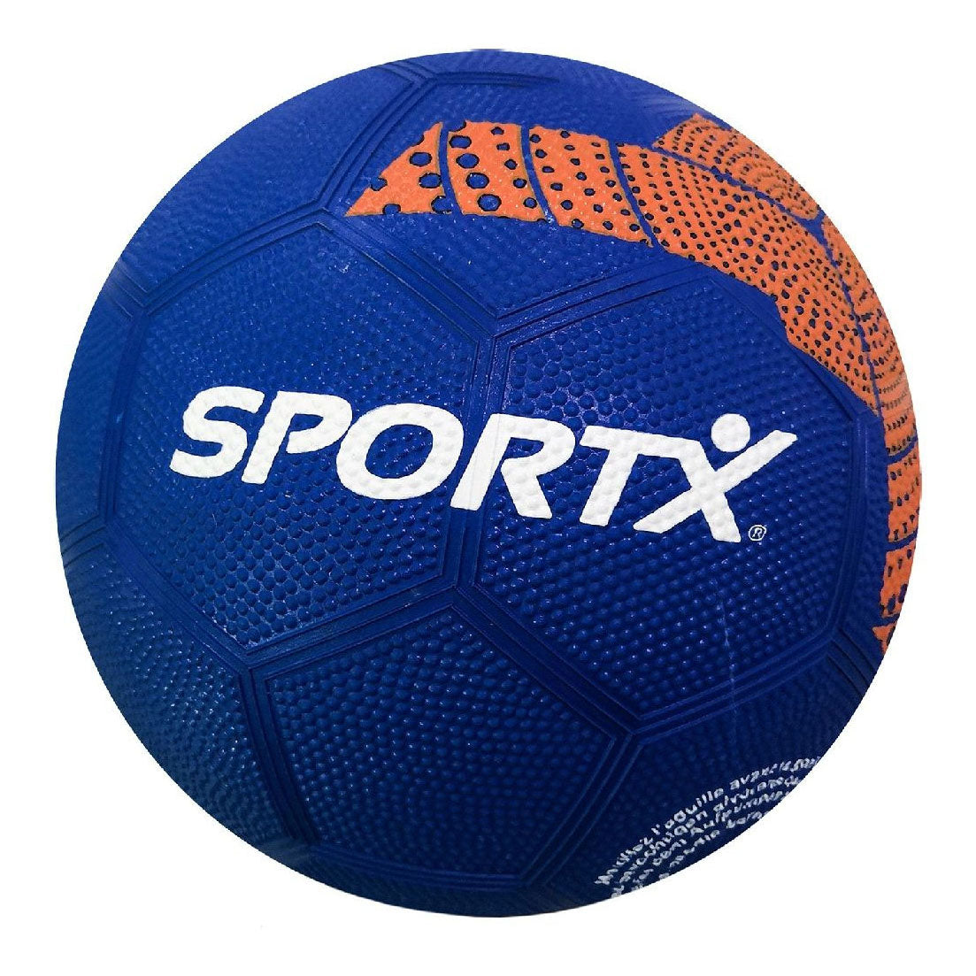 Sportx voetbalrubber oranje driehoek 360-380gr