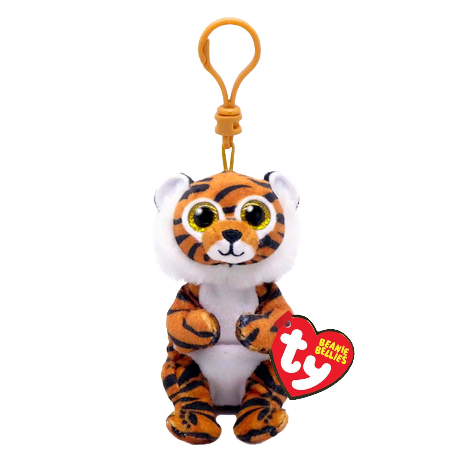 Ty beanie babies buikclip clawdia tijger, 10cm