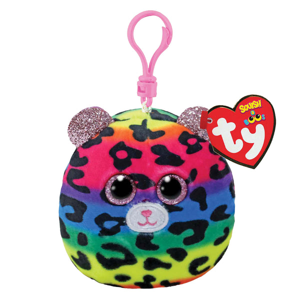 Ty Beanie Ty Squish a Boo Clips Dotty Leopard, 8cm