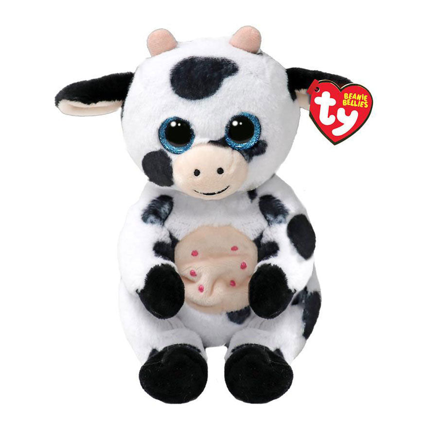 Ty Beanie Baby's Buikjes Herdley Koe, 15cm