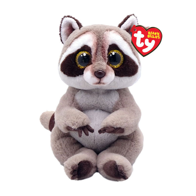 Ty beanie buikjes wasbeer knuffel petey 15 cm