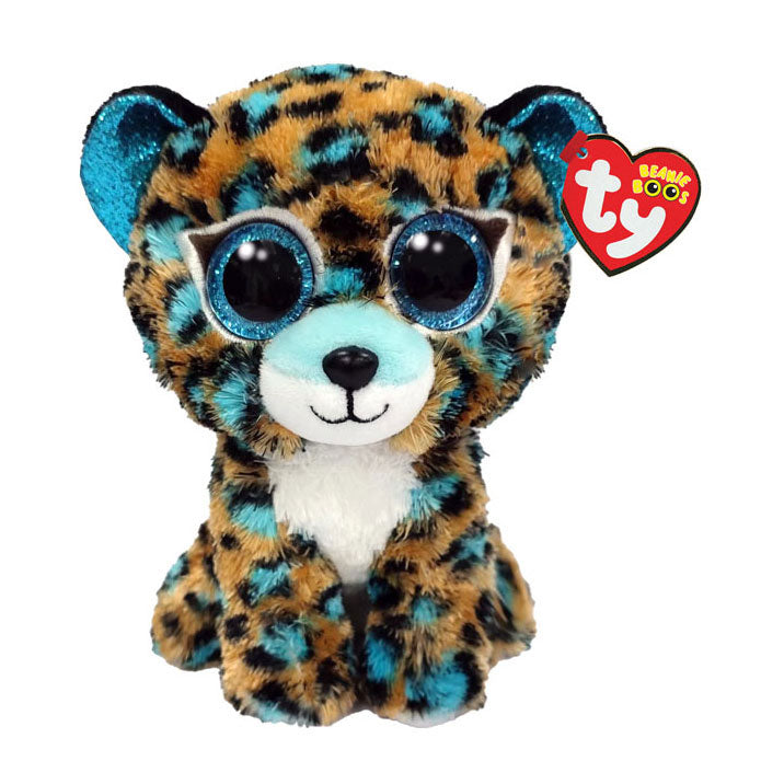 Ty Beanie Boo's kobalt luipaard, 15 cm