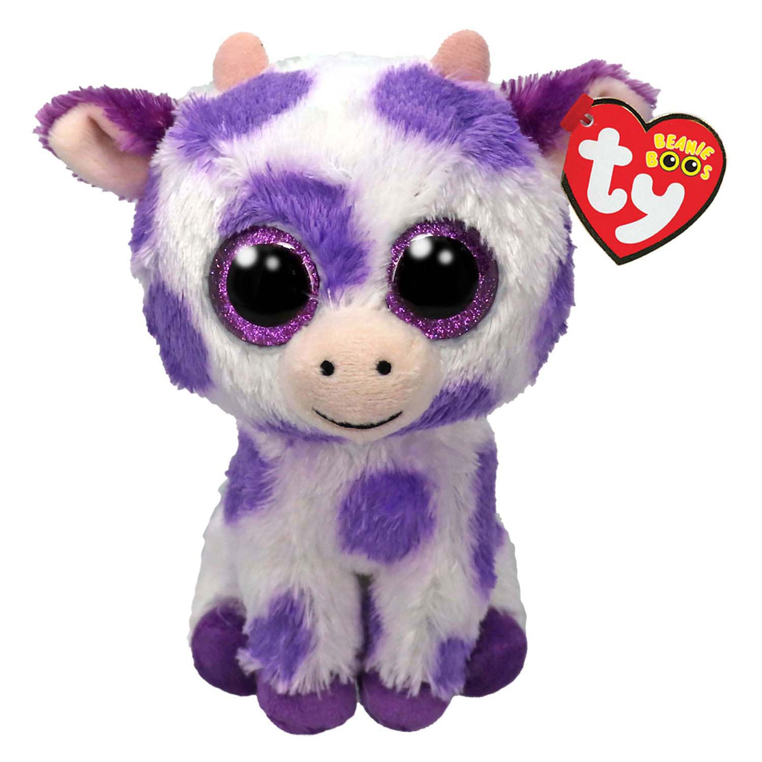Ty Beanie Boo's Ethel koe, 15 cm