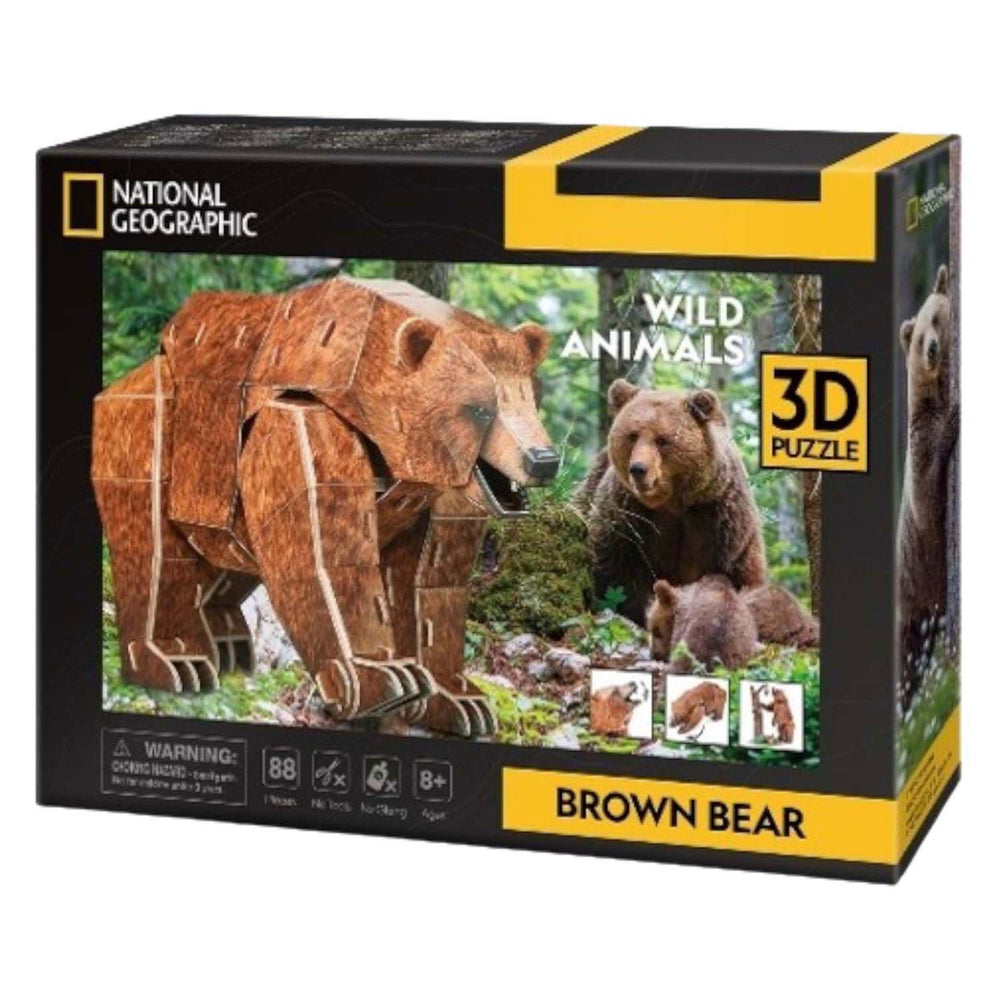 Cubic fun 3D puzzel van National Geographic Bruin Beer