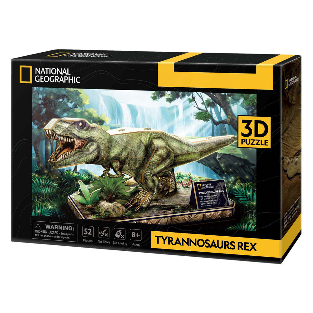 Kubieke leuke 3D-puzzel van National Geographic T-Rex