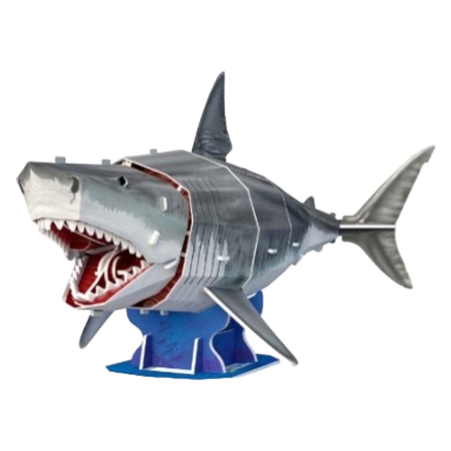 Kubieke leuke 3D-puzzel National Geographic witte haai