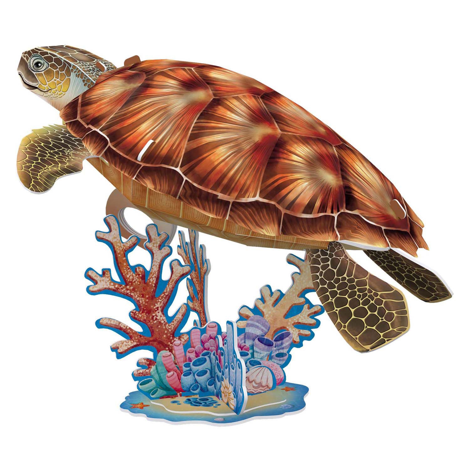 Kubieke leuke 3D-puzzel National Geographic Zeeschildpad