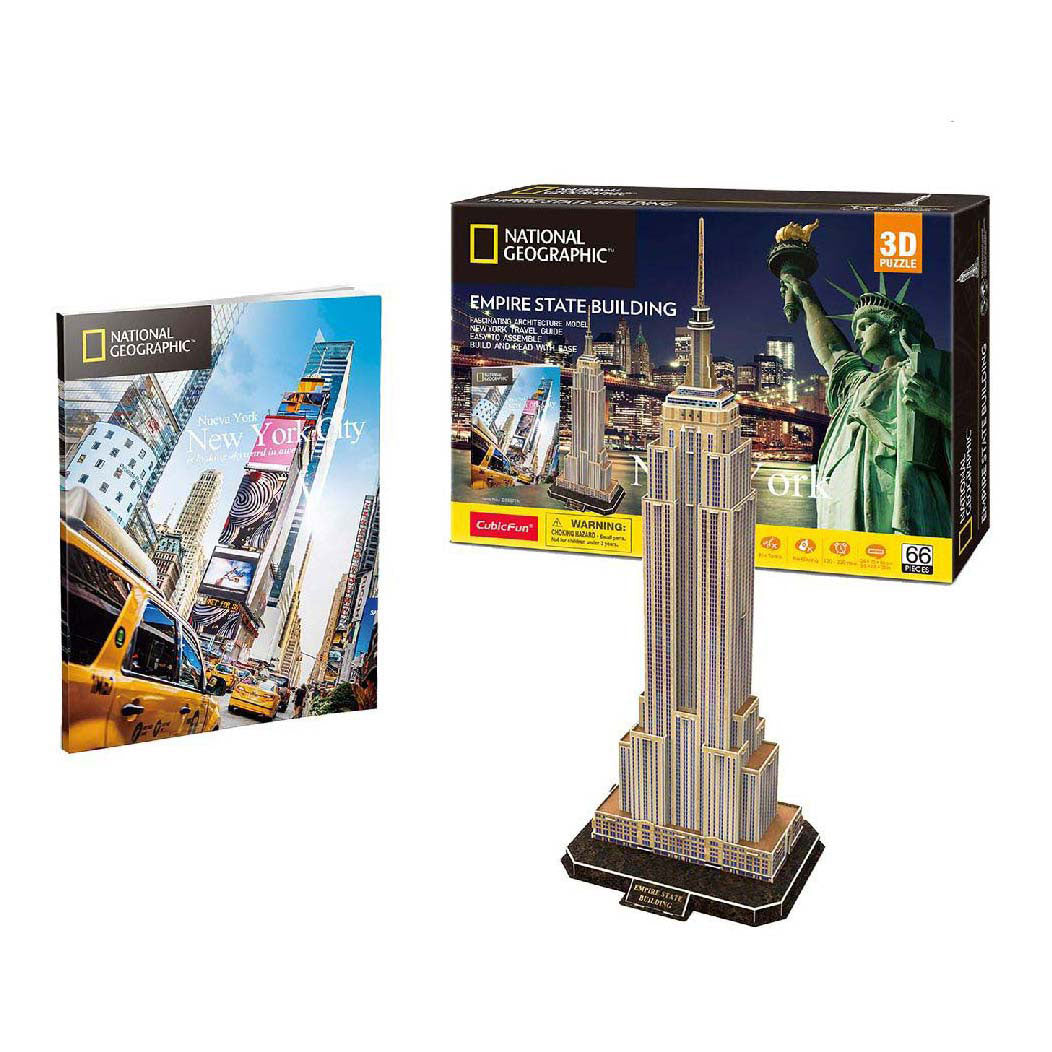 Kubieke leuke 3D-puzzel van National Geographic Empire State Building