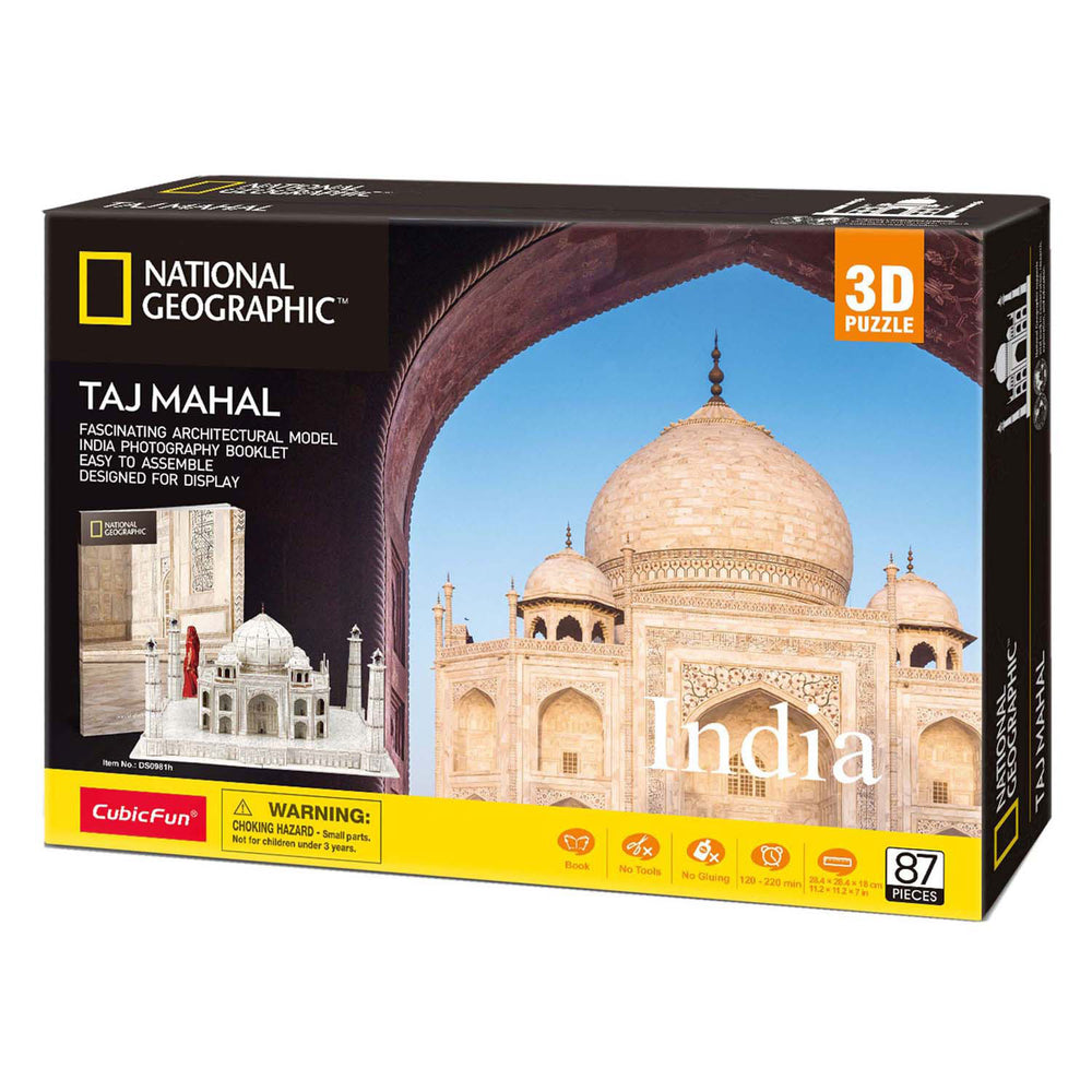 Kubieke leuke 3D-puzzel van National Geographic Taj Mahal