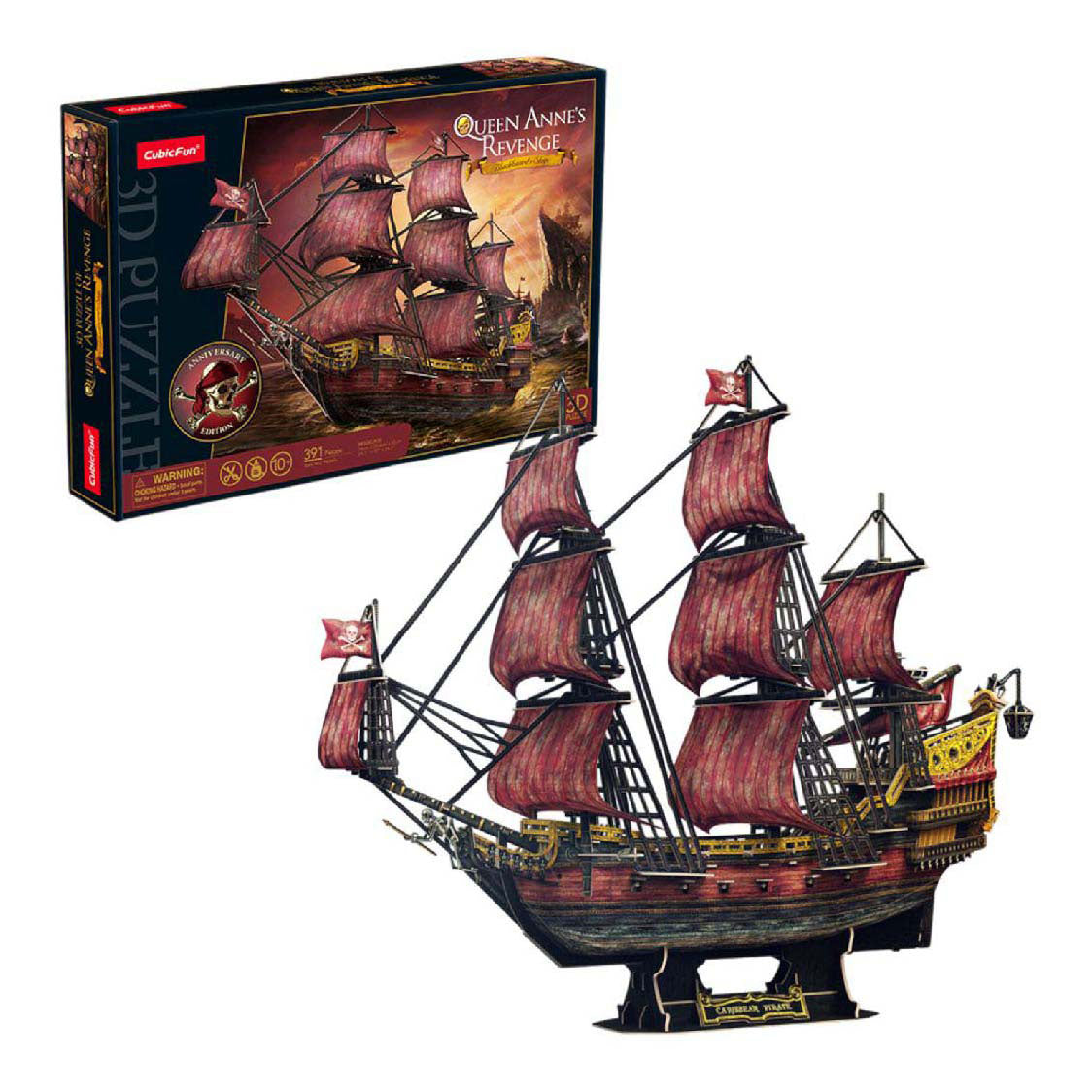Kubieke leuke 3D-puzzel koningin Anne wraak