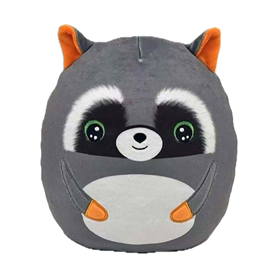 Ty beanie ty squish a boo sluwe grijze wasbeer, 20 cm