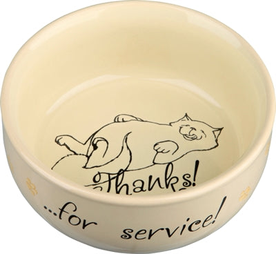 Trixie Voerbak bedankt voor de service assorti