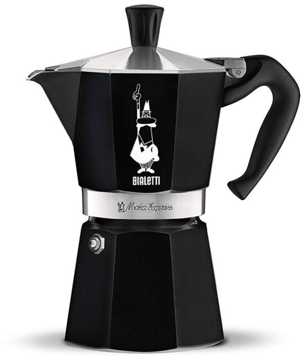 Bialetti moka express - percolator - 6 kops - aluminium - zwart