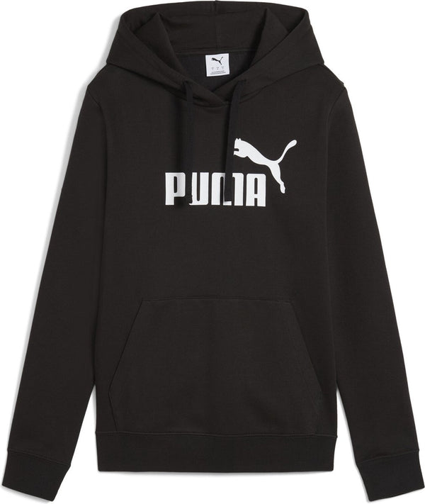 Puma ess no. 1 logo hoodie fl dames sporttrui - black s