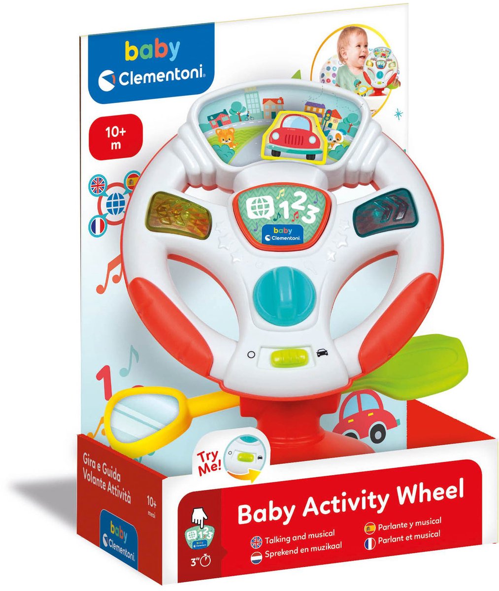 Clementoni baby actitiviteiten stuurtje met zuignap