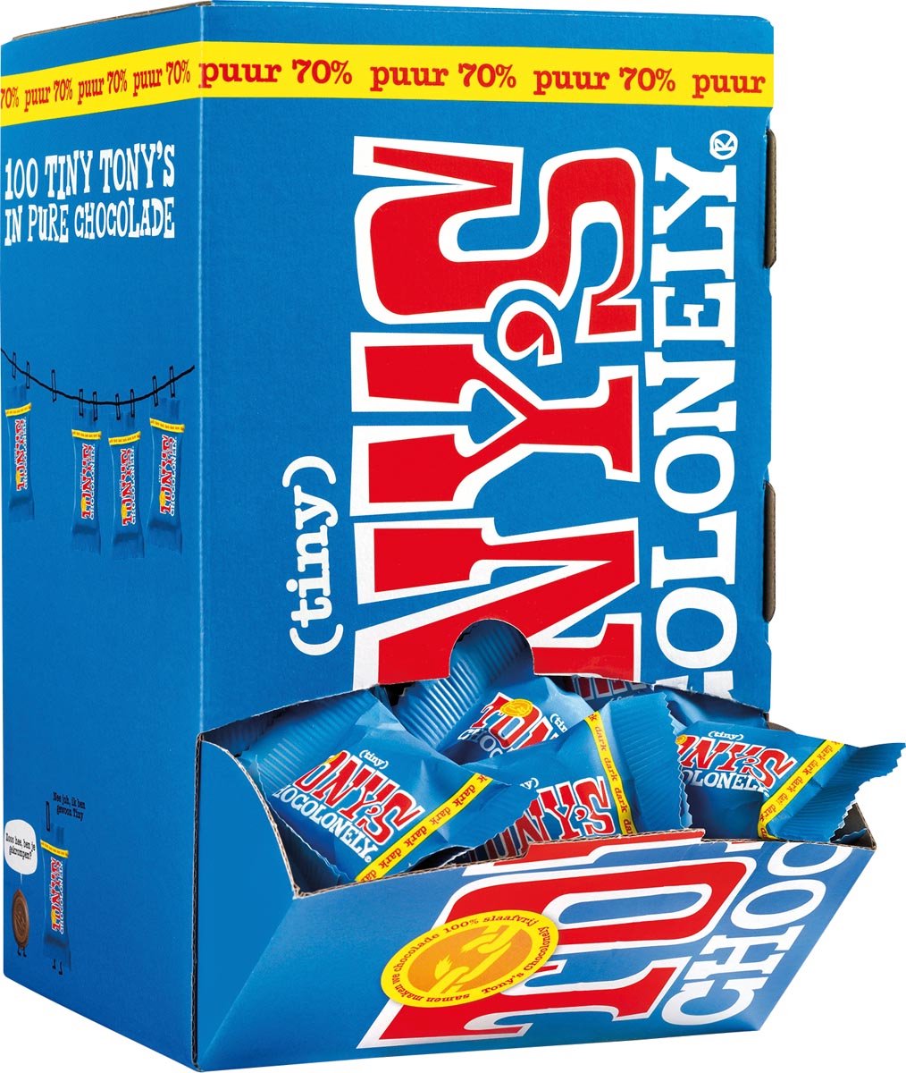 Tony's chocolonely tony’s chocolonely tiny tony’s pure chocolaatjes (900 gr)