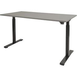 Bureau schaffenburg dextro basic 160 x 80 cm grijs zwart