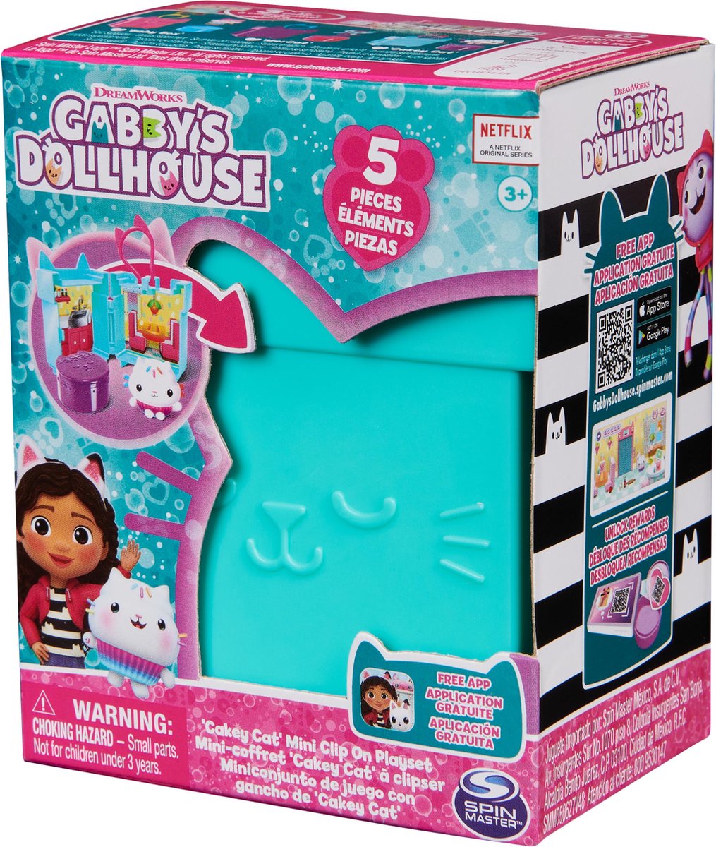 Spinmaster gabby's poppenhuis figuurtje clipon (assortiment) cdu