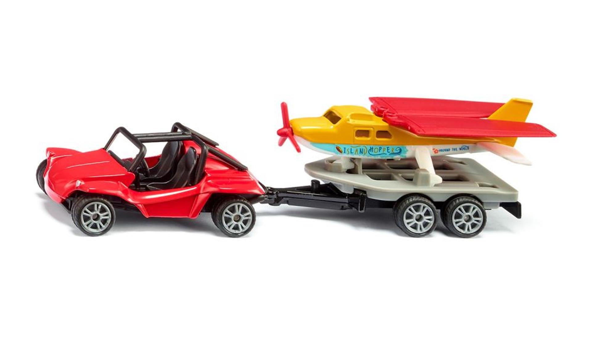 Siku buggy met sportvliegtuig 1:87
