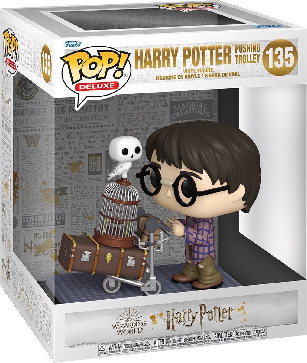 Funko pop deluxe: harry potter - harry potter pushing trolley pop