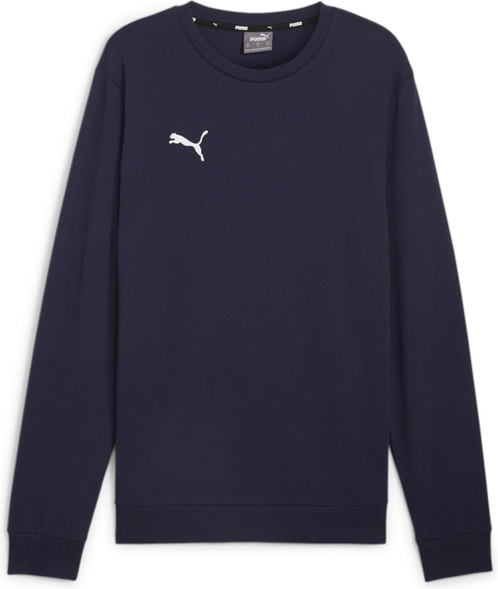 Puma teamgoal casuals crew neck sweat heren sporttrui - navy- white