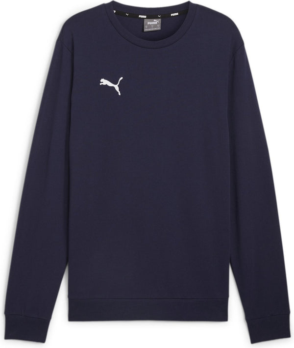 Puma teamgoal casuals crew neck sweat heren sporttrui - navy- white xl