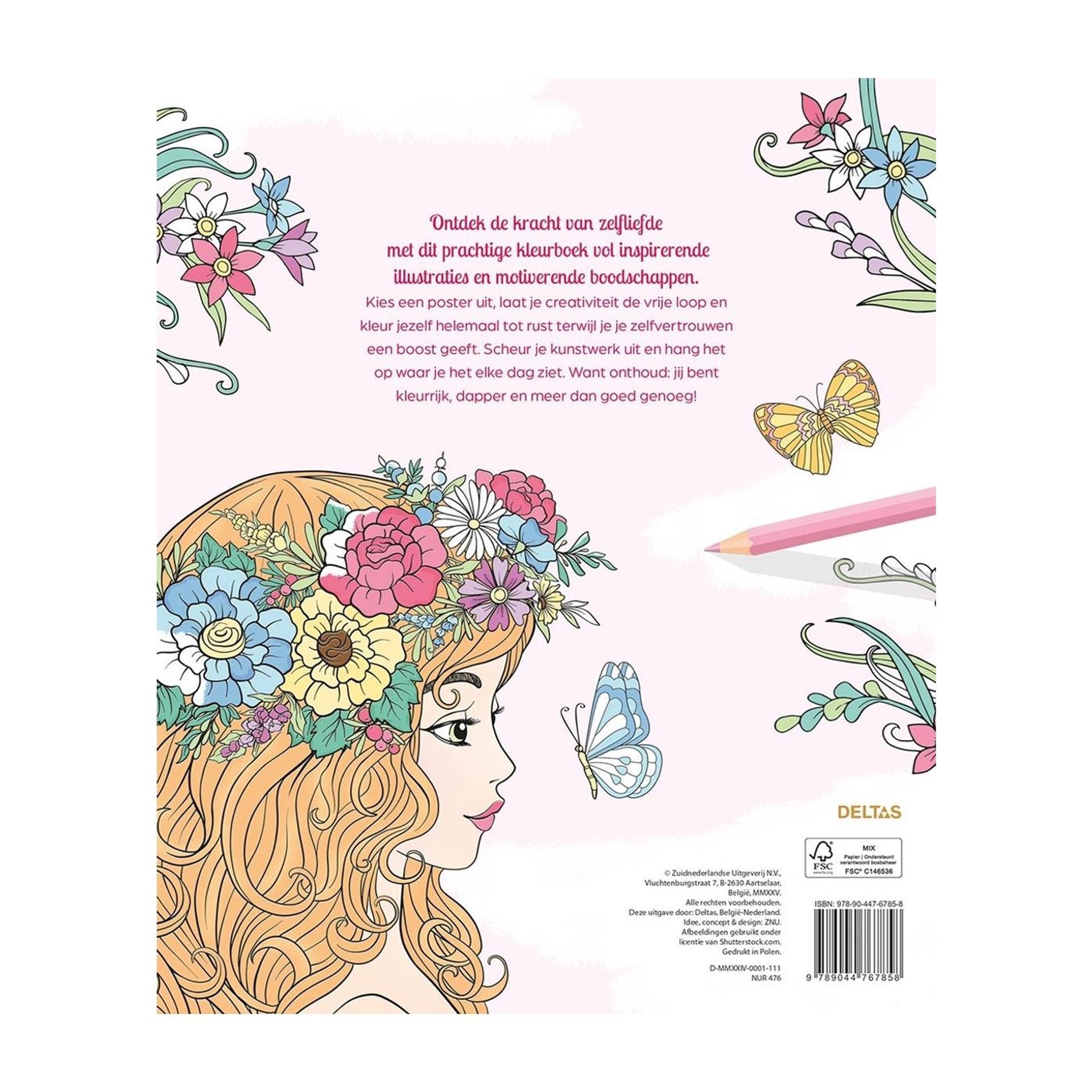 Deltas color therapy hou van jezelf kleurboek