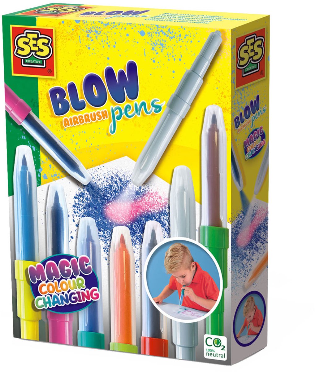 SES Blow Airbrush Pennen - Magisch Kleurveranderen