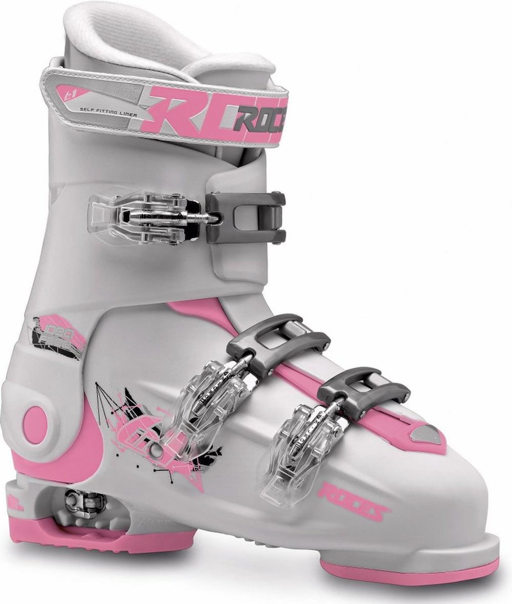 Roces - idea free - skischoenen - kinderen - 22.5-25.5 (36-40) - wit - roze