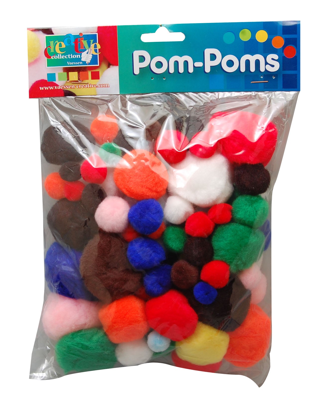 Vaessen creative • pompons 10-40mm assorti 100st