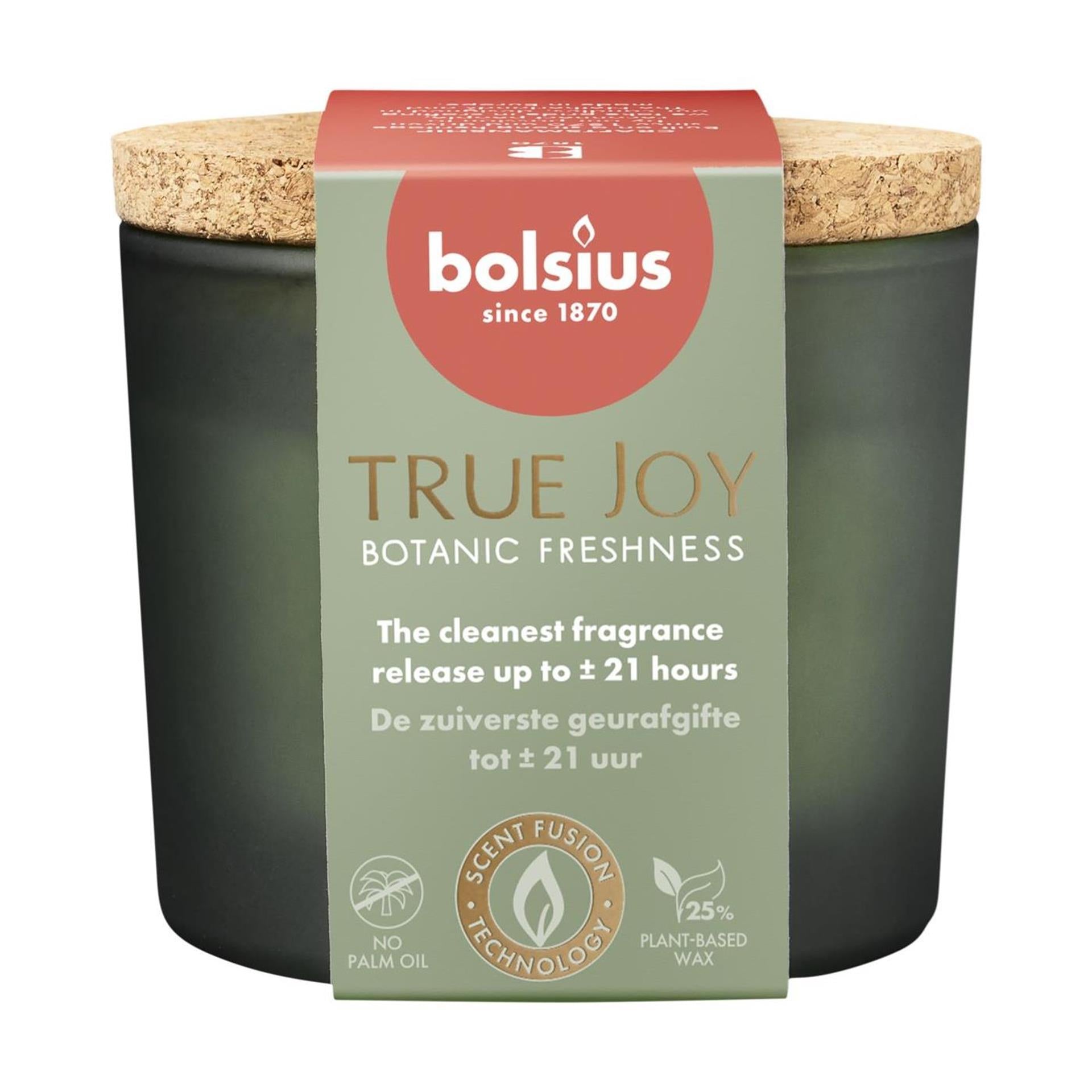 Geurglas met kurk 66 83 true joy botanische frisheid 