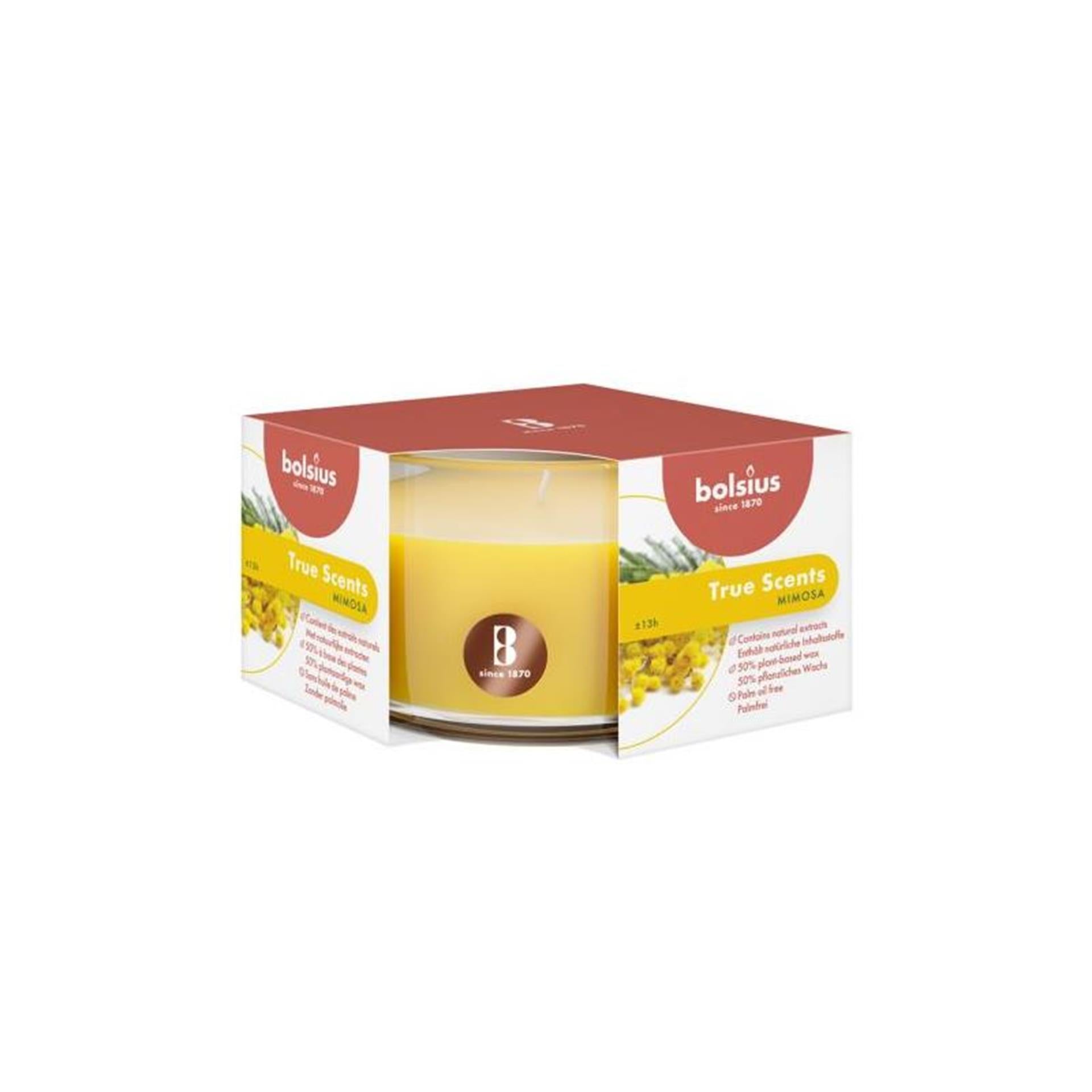 Bolsius geur stompkaars 50 80 mimosa