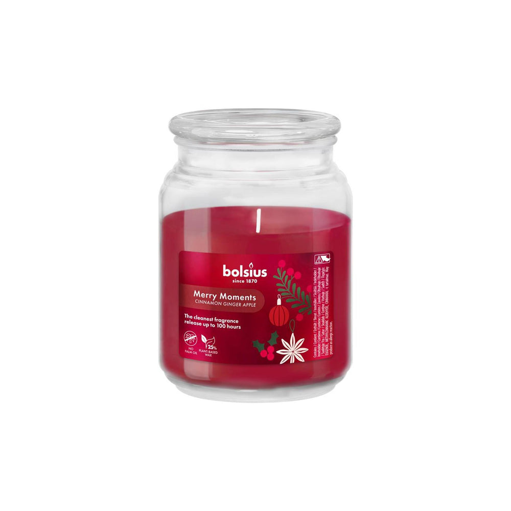 Bolsius geurglas met deksel merry moments 135 100