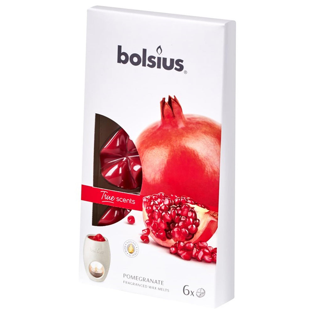 Bolsius waxmelts true scents pomegranate 6 stuks