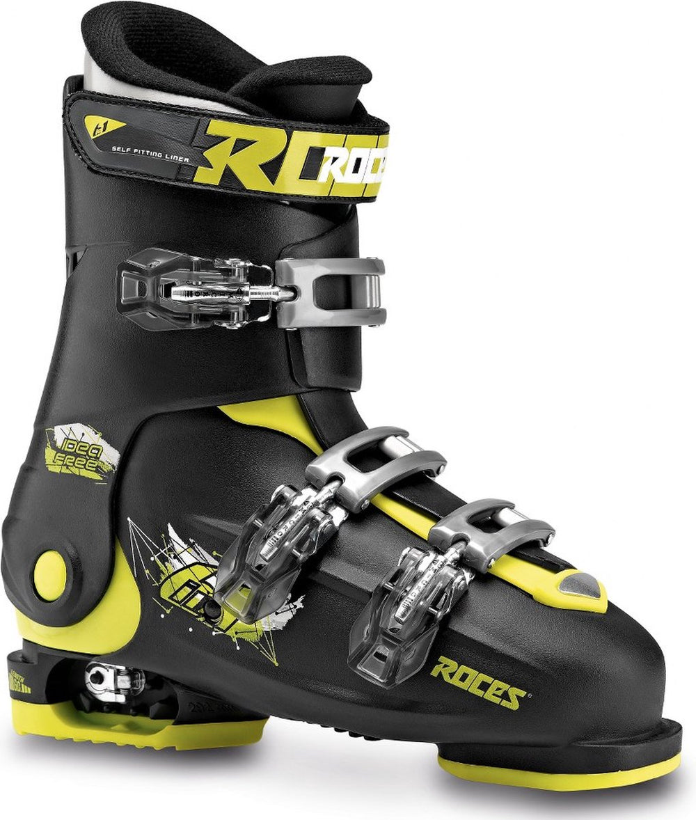 Roces - idea free - skischoenen - kinderen - 22.5-25.5 (36-40) - zwart - groen